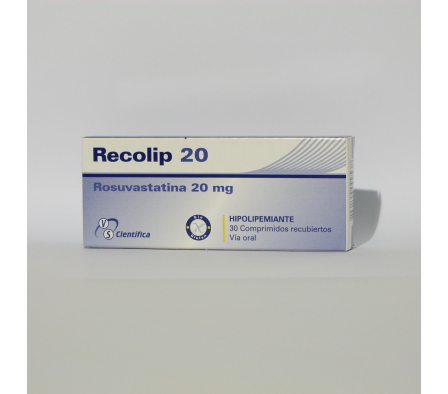 RECOLIP 20MG T-REC CAJA X 30