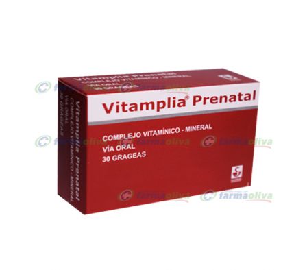 VITAMPLIA PRENATAL 100MG GRAG. CAJA X 30