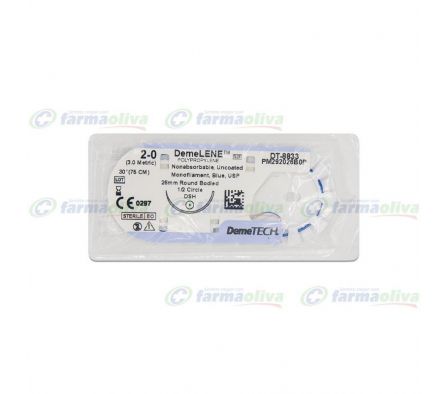 DEMELENE AZUL 2/0-DSH. P/ HERNIA   DPM.