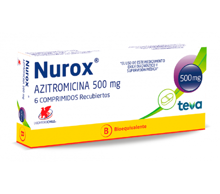 NUROX 500 MG CAJA X 6 COMPRIMIDOS RECUBIERTOS