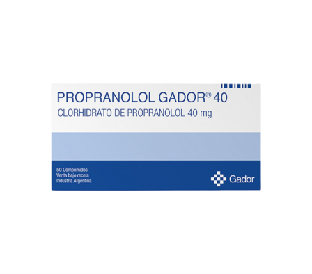 PROPANOLOL GADOR 40MG TABL. CAJA X 50