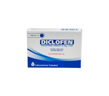 DICLOFEN 75MG (3) AMPOLLA X UNIDAD