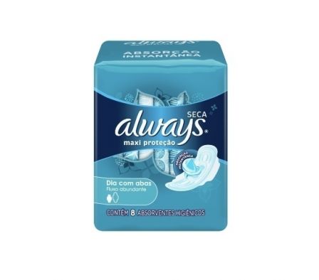 FL ALWAYS MAXIMA PROTECCION SECA C/ALAS X 8 UNIDAD