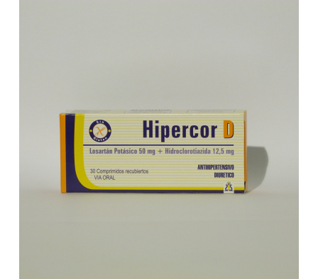 HIPERCOR D 50/12.5MG CO-RV CAJA X 30