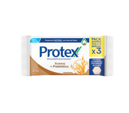FL PROTEX JABON AVENA 3 X 90