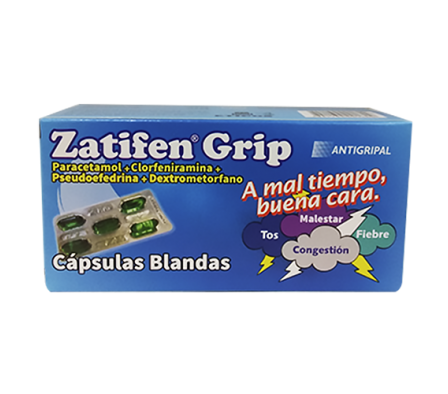 ZATIFEN GRIP 2.5 MG CAJA X 20 COMPRIMIDOS