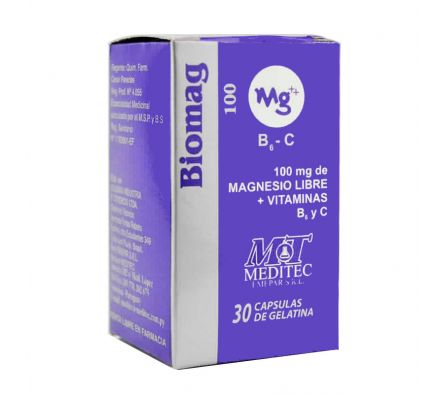 BIOMAG 100 100MG CAPS CAJA X 30