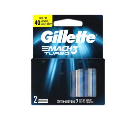 GILLETTE RPTO.MACH 3 TURBO X2