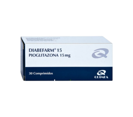 DIABEFARM 15 MG CAJA X 30 COMPRIMIDOS