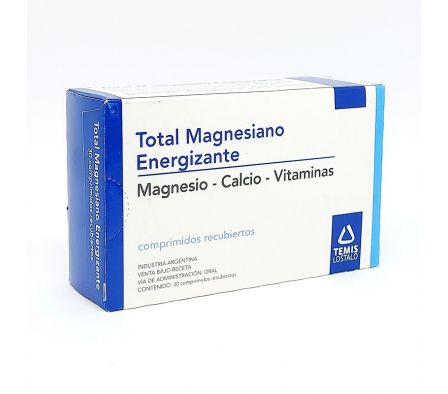 TOTAL MAGNESIANO ENERGIZANTE  CAJA X 30 COMPRIMIDOS RECUBIERTOS