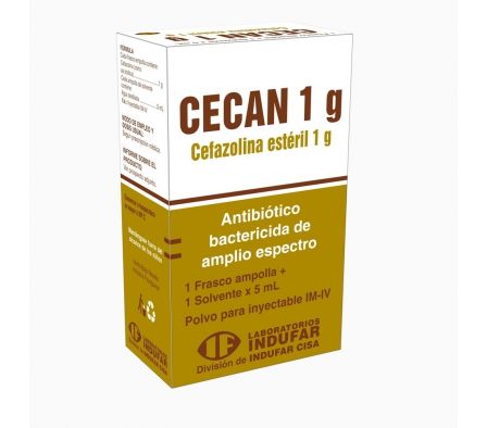 CECAN 1GR ENDOV AMPOLLA X 5ML