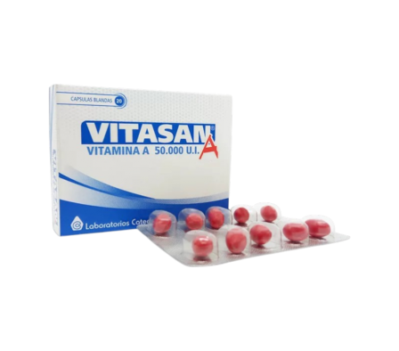 VITASAN A 5000UI CAPS CAJA X 20