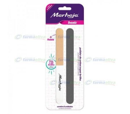 MERHEJE PULIDOR DE UÑAS BRILLO X 2