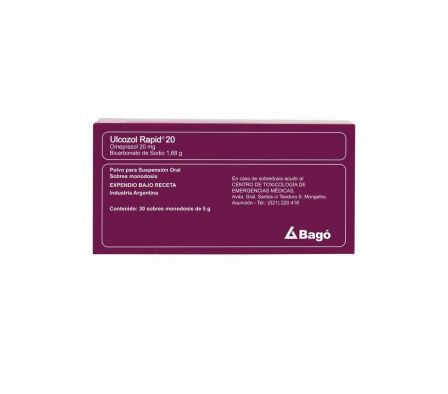 ULCOZOL RAPID 1680MG/20MG/5GR SO-OR SOBRE X 30