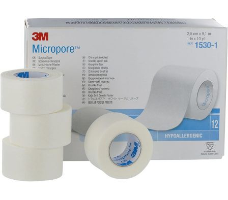 MICROPORE   BLANCO 2,5 CM. X 9.1 MTS.    (EUROAME)