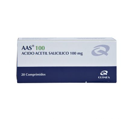 AAS 100MG TABL. CAJA X 20