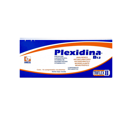 PLEXIDINA B12 250MG TABL. CAJA X 10