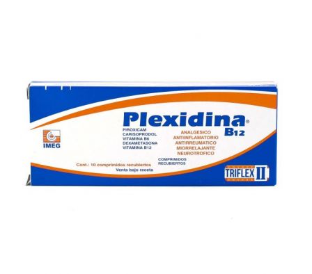 PLEXIDINA B12 250MG TABL. CAJA X 10