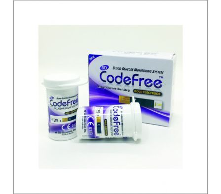 CODEFREE X 50 TIRAS P/CONTROL GLUCOSA