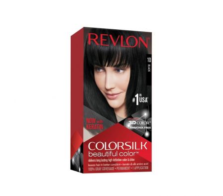 REVLON HAIR COLORSILK BLACK-1N-(7798-10)
