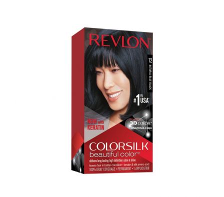 REVLON HAIR COLORSILK NATURAL BLUE BLACK 112