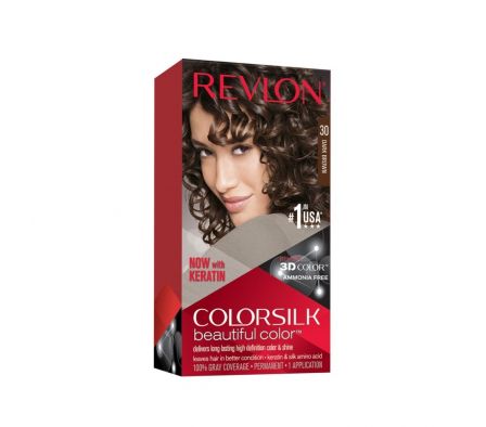 REVLON HAIR COLORSILK DARK BROWN-3N-(7798-30)