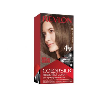 REVLON HAIR COLORSILK MEDIUM ASH BROWN-4A