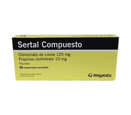 SERTAL COMPUESTO 10MG GRAG. CAJA X 20