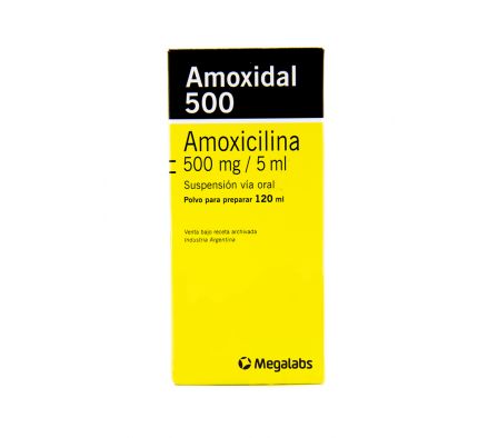 AMOXIDAL 500MG SP-OR ENVASE X 120ML