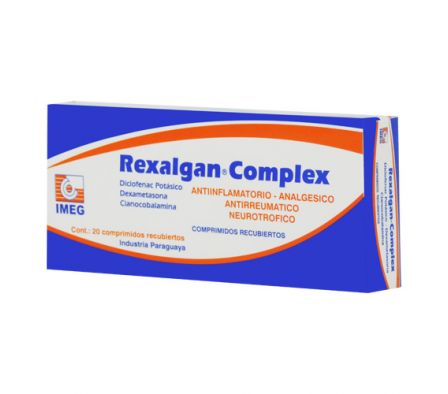 REXALGAN COMPLEX 250MG TABL. CAJA X 20