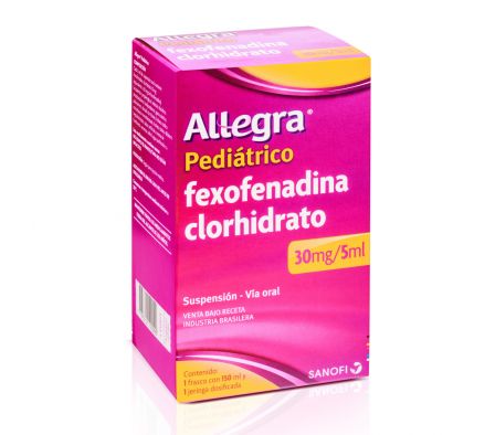 ALLEGRA PEDIATRICO 30MG SP-OR FRASCO X 150ML