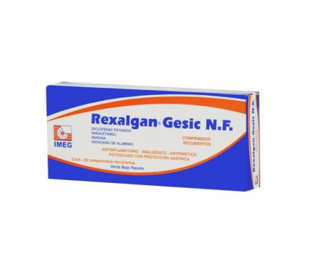 REXALGAN GESIC N.F 10MG CAPS CAJA X 20