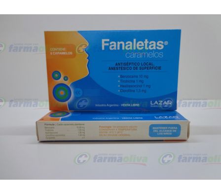 FANALETAS  CARAM CAJA X 6