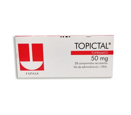TOPICTAL 50 MG CAJA X 28 COMPRIMIDOS