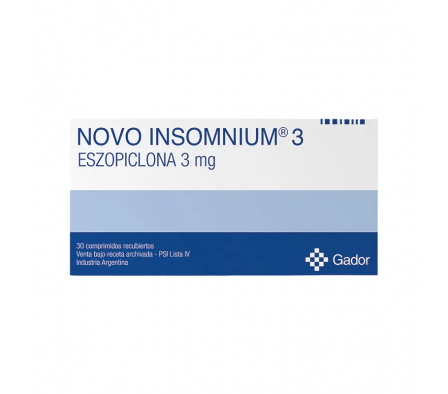 NOVO INSOMNIUM 3MG CAJA X 30 COMP