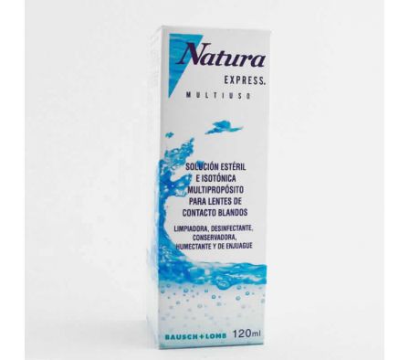NATURA EXPRESS MULTIUSO ENVASE X 120 ML - MULTIUSO PARA LENTES DE CONTACTO