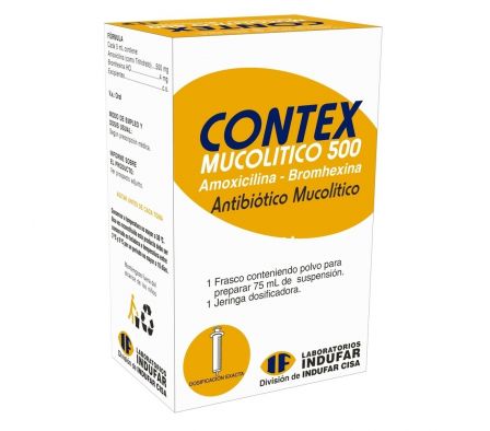 CONTEX MUCOLITICO 500MG/ML SP-OR FRASCO X 75ML