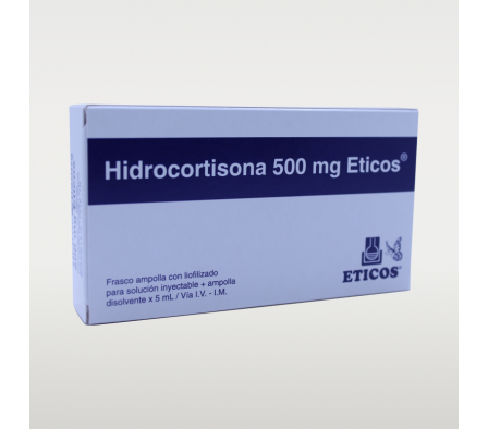 Hidrocortisona 500 mg frasco ampolla
