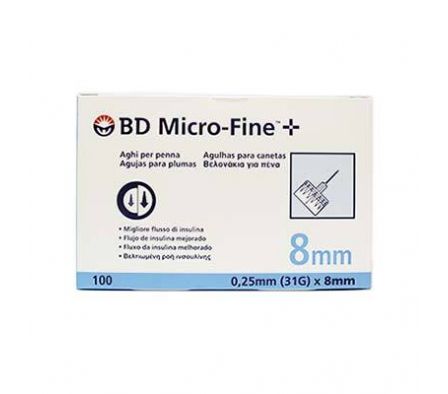 AGUJA   /  HUMULIN  31 X 8MM .CELESTE     E.A