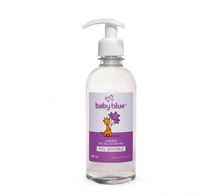 BABY BLUE  JABON LIQ. GLIC 350ML BLANCO
