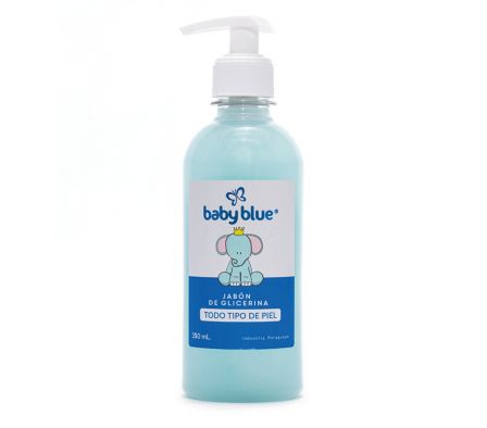 BABY BLUE JABON LIQ. GLIC. 350ML CELESTE