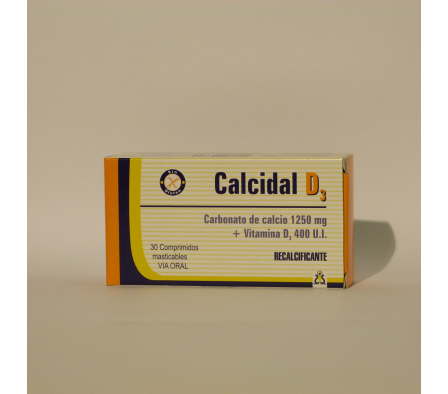 CALCIDAL  D3  CAJA X 30 COMP MASTICABLES