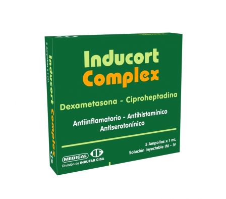 INDUCORT COMPLEX 1MG/4MG INTR. AMPOLLA X 5