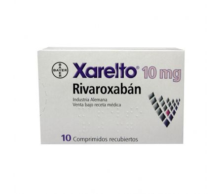 XARELTO 10 MG  CAJA X 10 COMPRIMIDOS