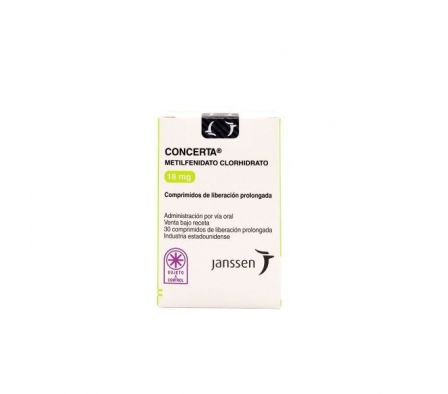 CONCERTA 18MG TABL. CAJA X 30