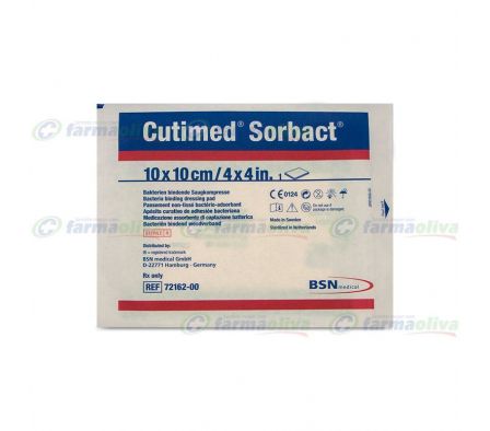 CUTIMED SORBACT COMPRESA. ABS 10 X 10 CM. DPM