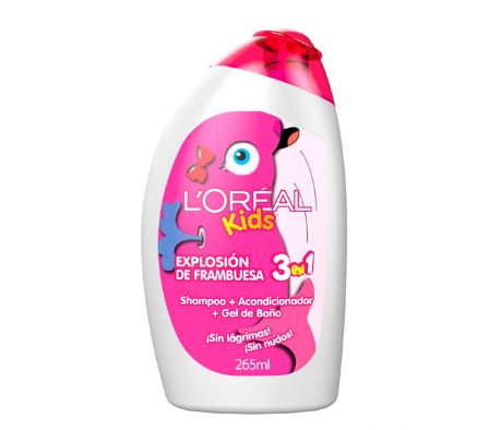 LOREAL KIDS 3 EN 1 X 265ML.FRAMBUESA
