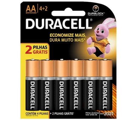 DURACELL PILAS AA X 4 + 2 GRATIS/48