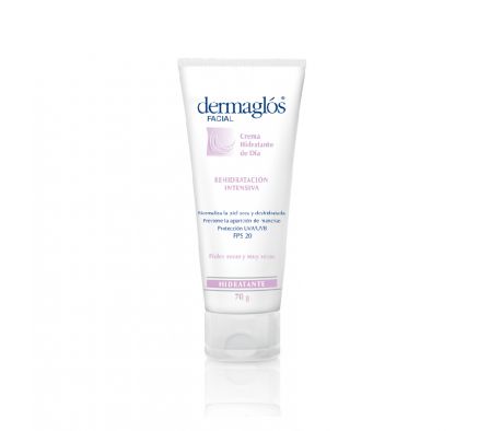 DERMAGLOS FACIAL CREMA HIDRATANTE DE DIA PELES SECAS FPS 20 70 GR
