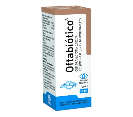 OFTABIOTICO 0.025GR GT-OF FRASCO X 10ML